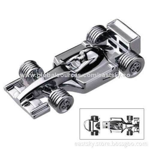 Custom F1 Car-shaped USB Flash Drive, ABS Formula One (F1) Racing Car with 300mA Work PowerNew